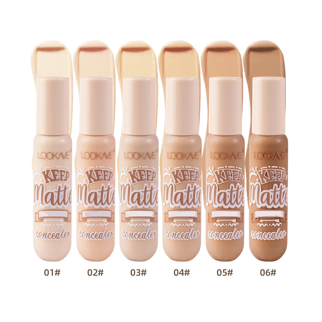 6-Color Liquid Concealer Stick – Full Coverage & Matte Finish Foundation