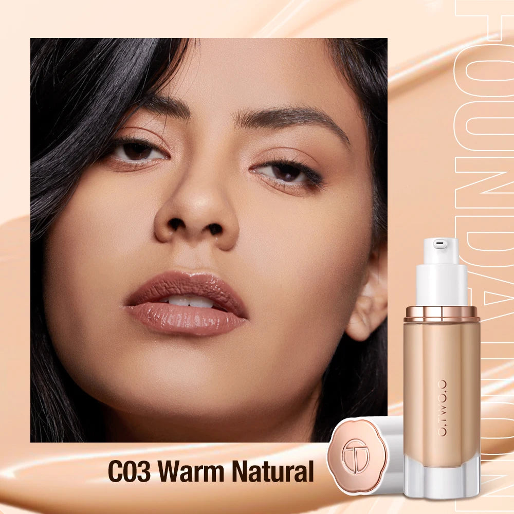 O.TWO.O High-Coverage Liquid Foundation – Waterproof & SPF