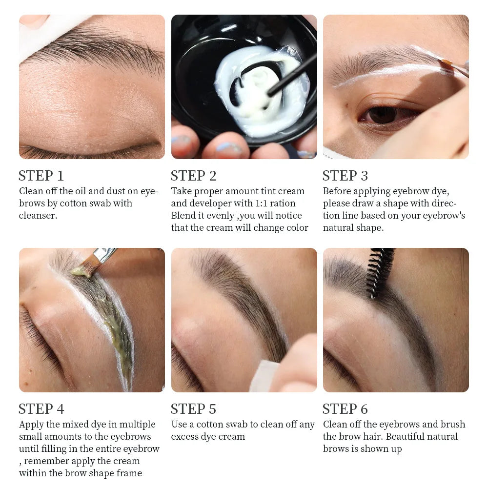 Waterproof Eyelash & Eyebrow Tint Dye Kit