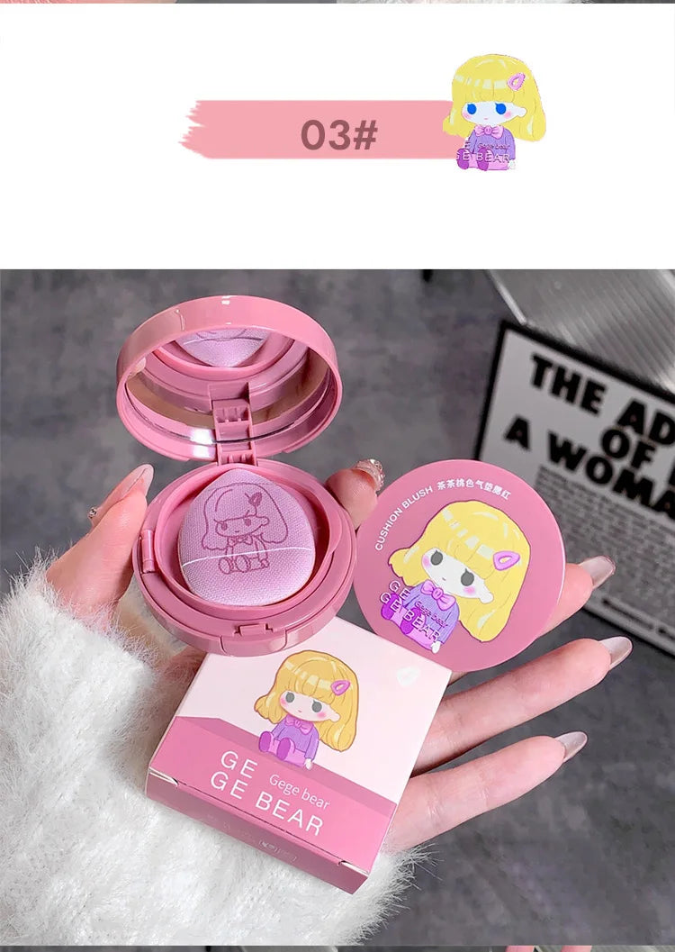 Gege Bear Cushion Blush – Long Lasting, Blendable