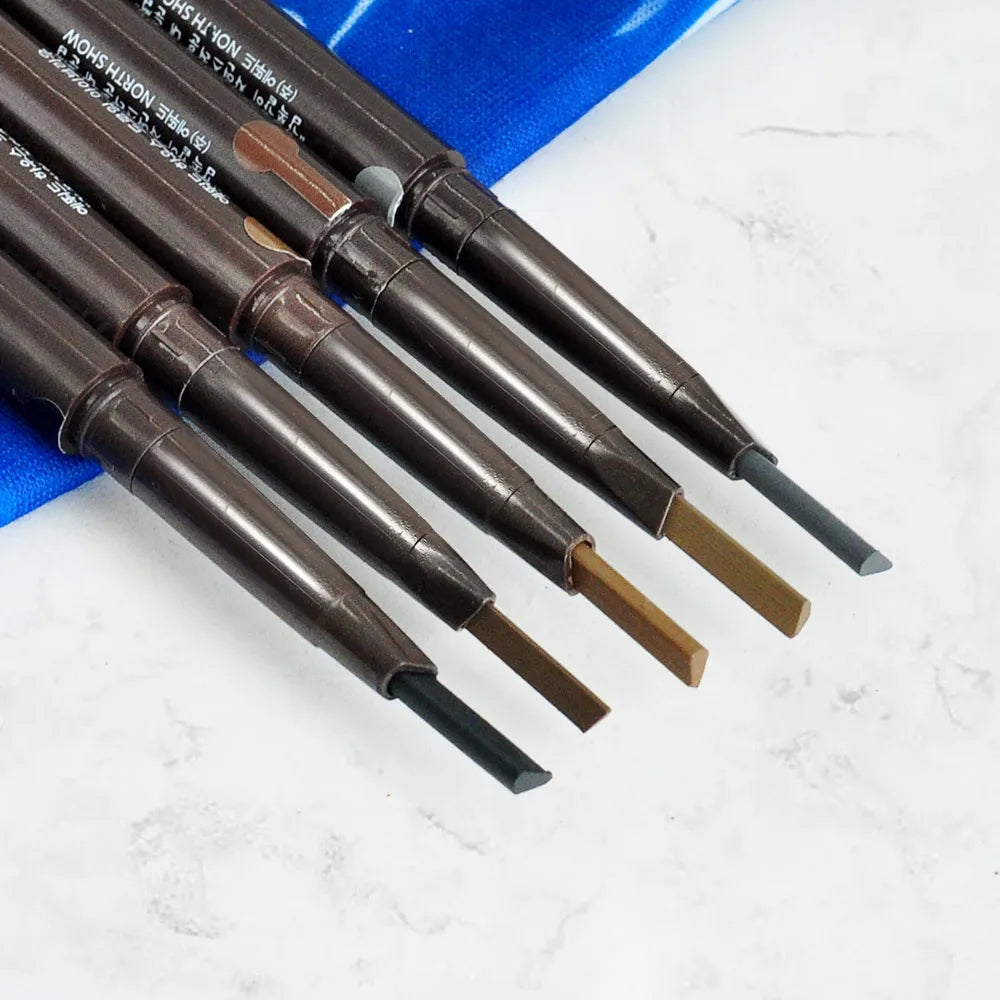 Waterproof Double-Head Micro-Fork Eyebrow Pencil – Long-Lasting Natural Finish