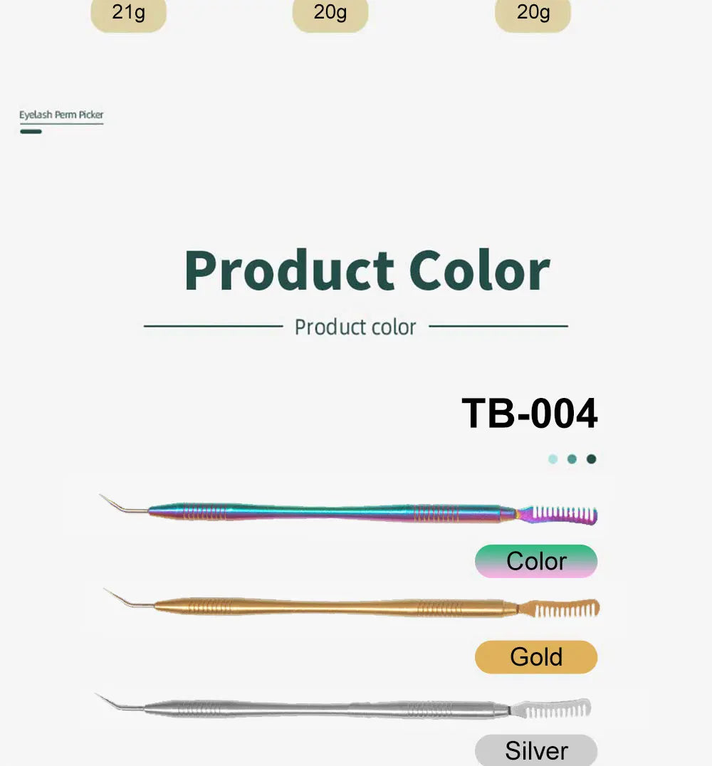 Stainless Steel Lash Lift Perming Stick & Comb