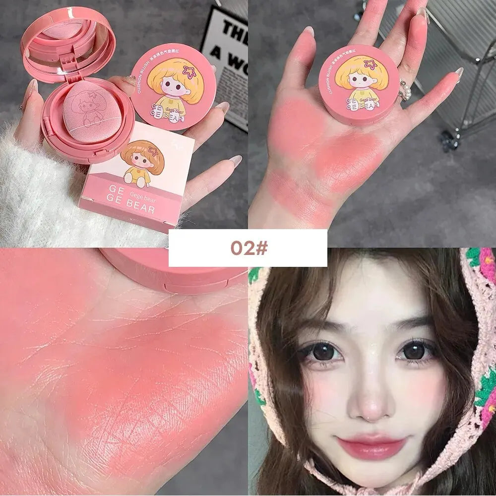 Gege Bear Cushion Blush – Long Lasting, Blendable