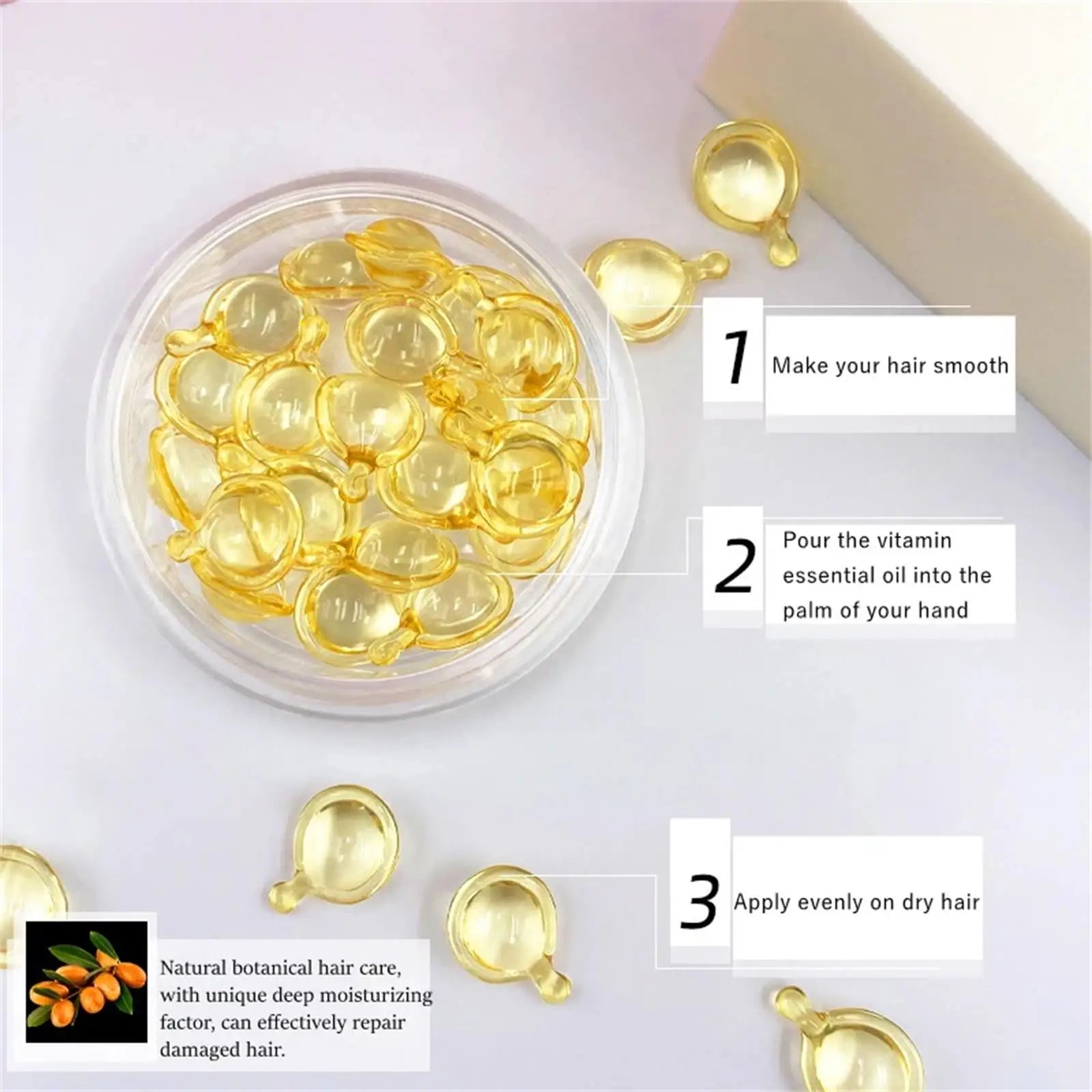 Magic Keratin Hair Vitamin Capsules – Deep Moisture & Repair