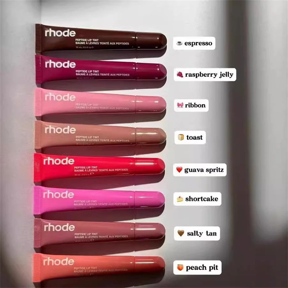 Rhode-Inspired Lipstick Phone Case Set – Moisturizing Lip Gloss in Trendy Shades