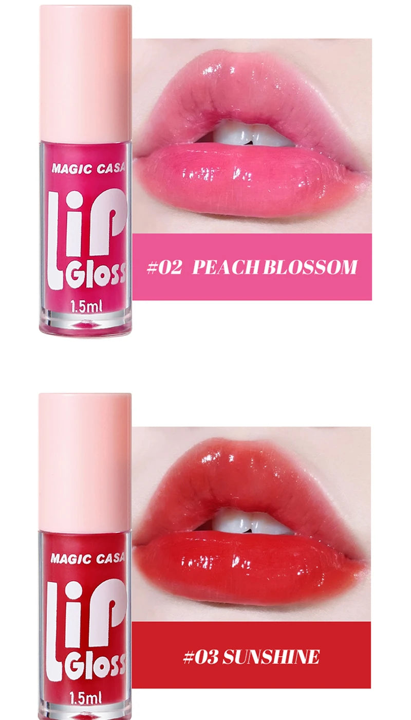 MAGIC CASA 6pcs Jelly Lip Oil – Hydrating, Plumping & Glossy Finish