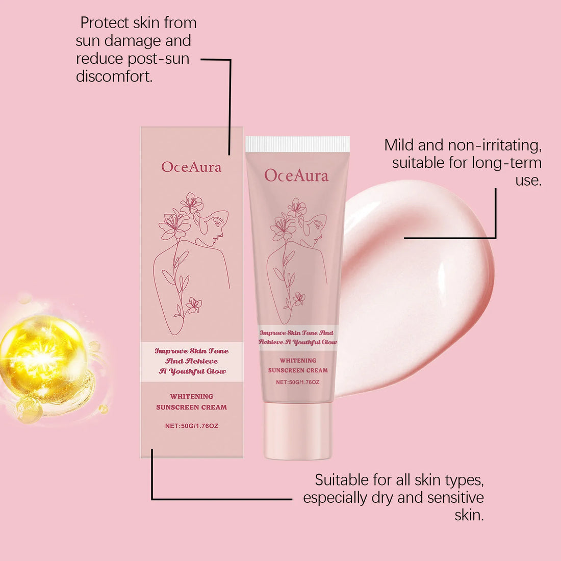 Hyaluronic Acid Sunscreen Cream – Face & Body UV Protection