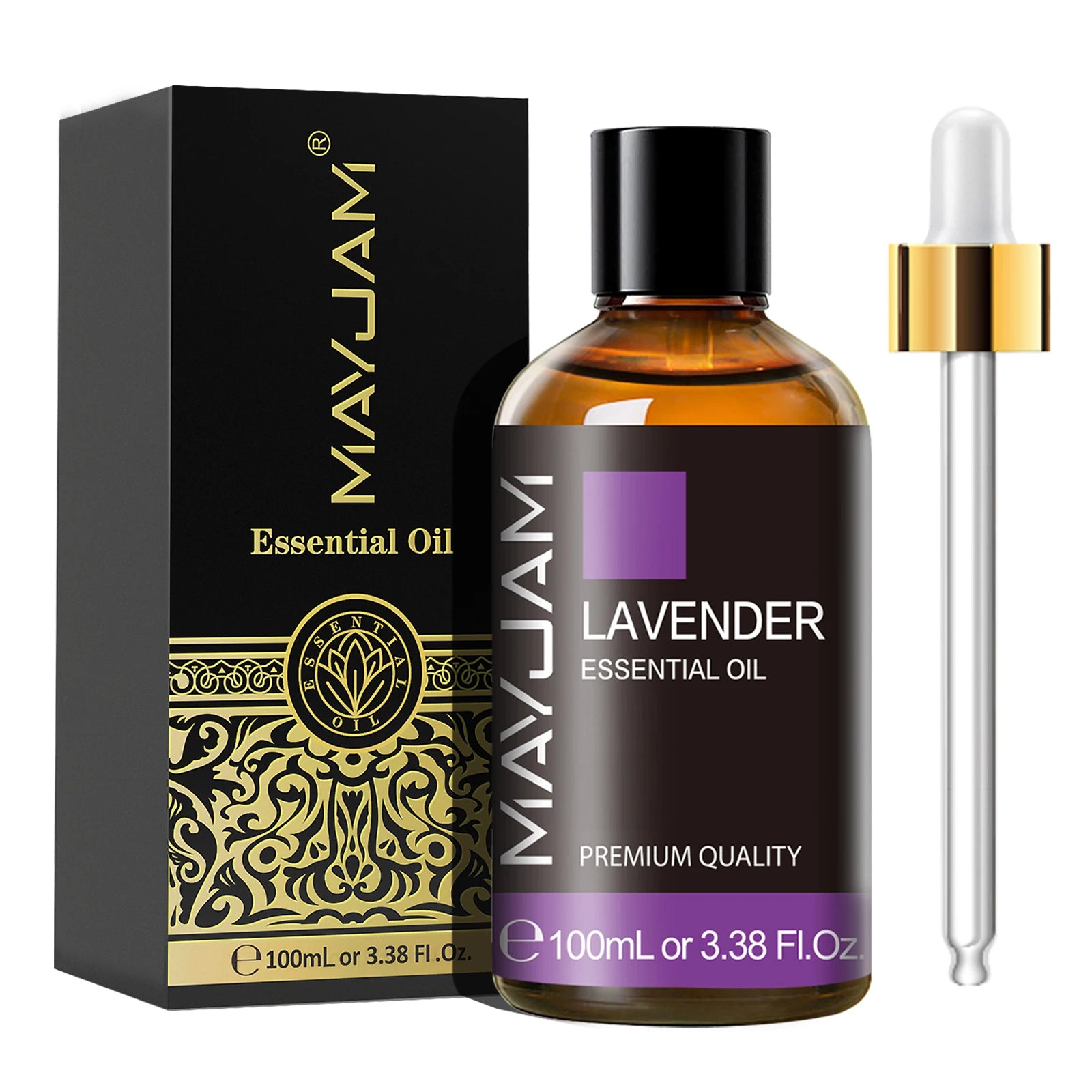MAYJAM 100ML Essential Oil with Dropper – Sandalwood, Lavender, Eucalyptus, Vanilla