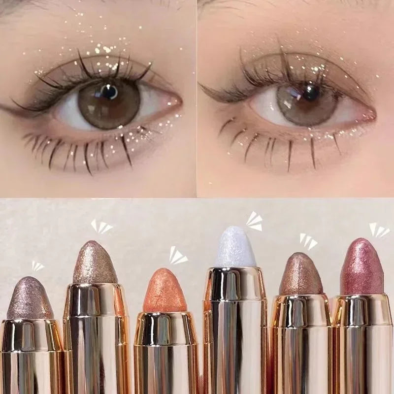 Double-Ended Eyeshadow Stick – Matte & Glitter, Waterproof & High Pigment