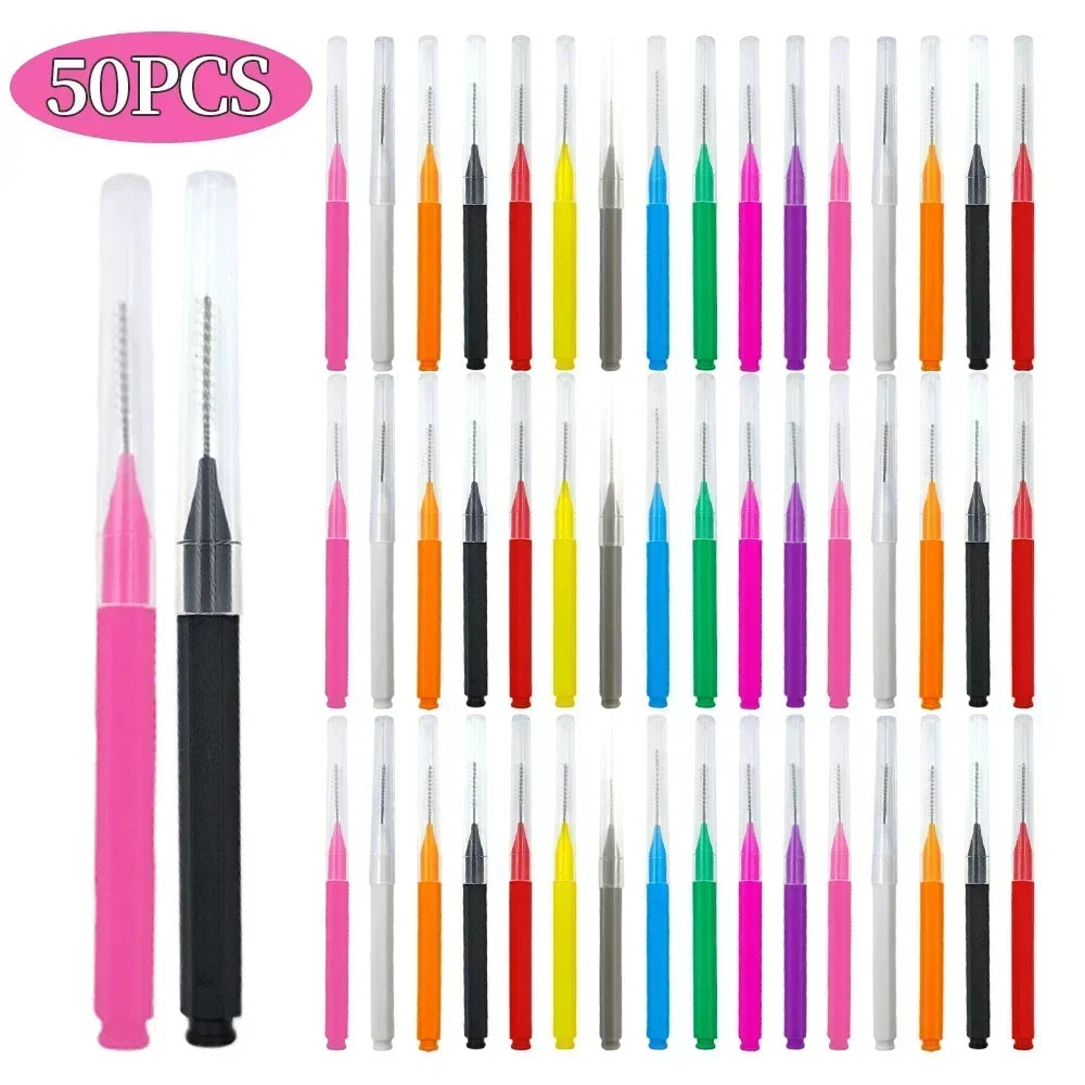 5/10/50pcs Mini Disposable Brow & Lash Brushes