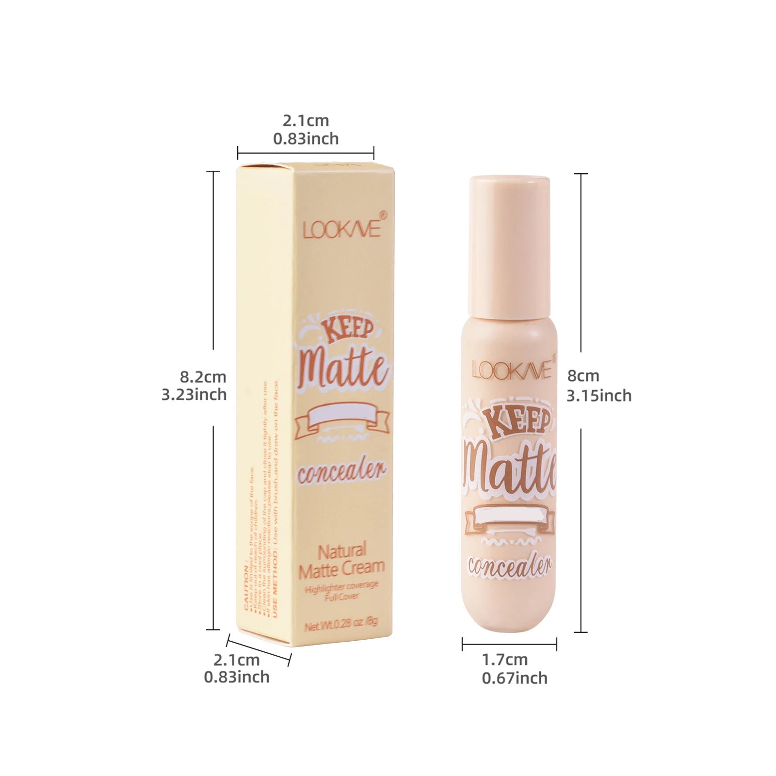 6-Color Liquid Concealer Stick – Full Coverage & Matte Finish Foundation