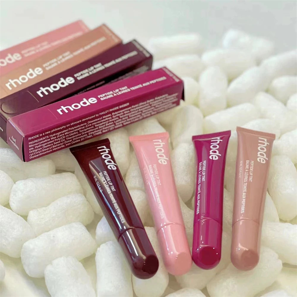 Rhode-Inspired Lipstick Phone Case Set – Moisturizing Lip Gloss in Trendy Shades