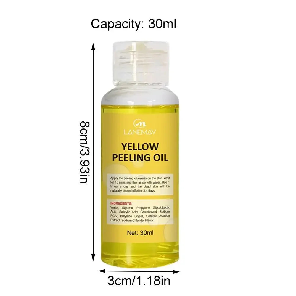 Organic Yellow Peeling Oil – Fast Whitening Exfoliant