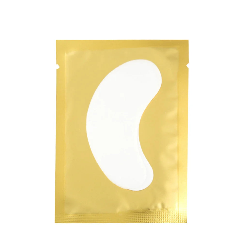 50 Pairs Hydrogel Under-Eye Pads for Eyelash Extensions – Lint-Free Patches