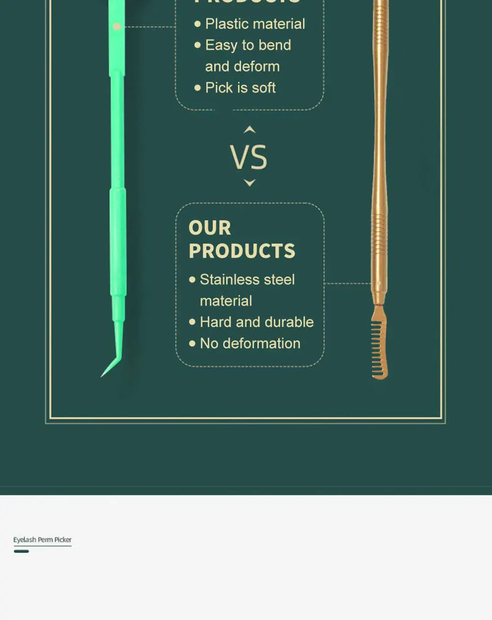 Stainless Steel Lash Lift Perming Stick & Comb