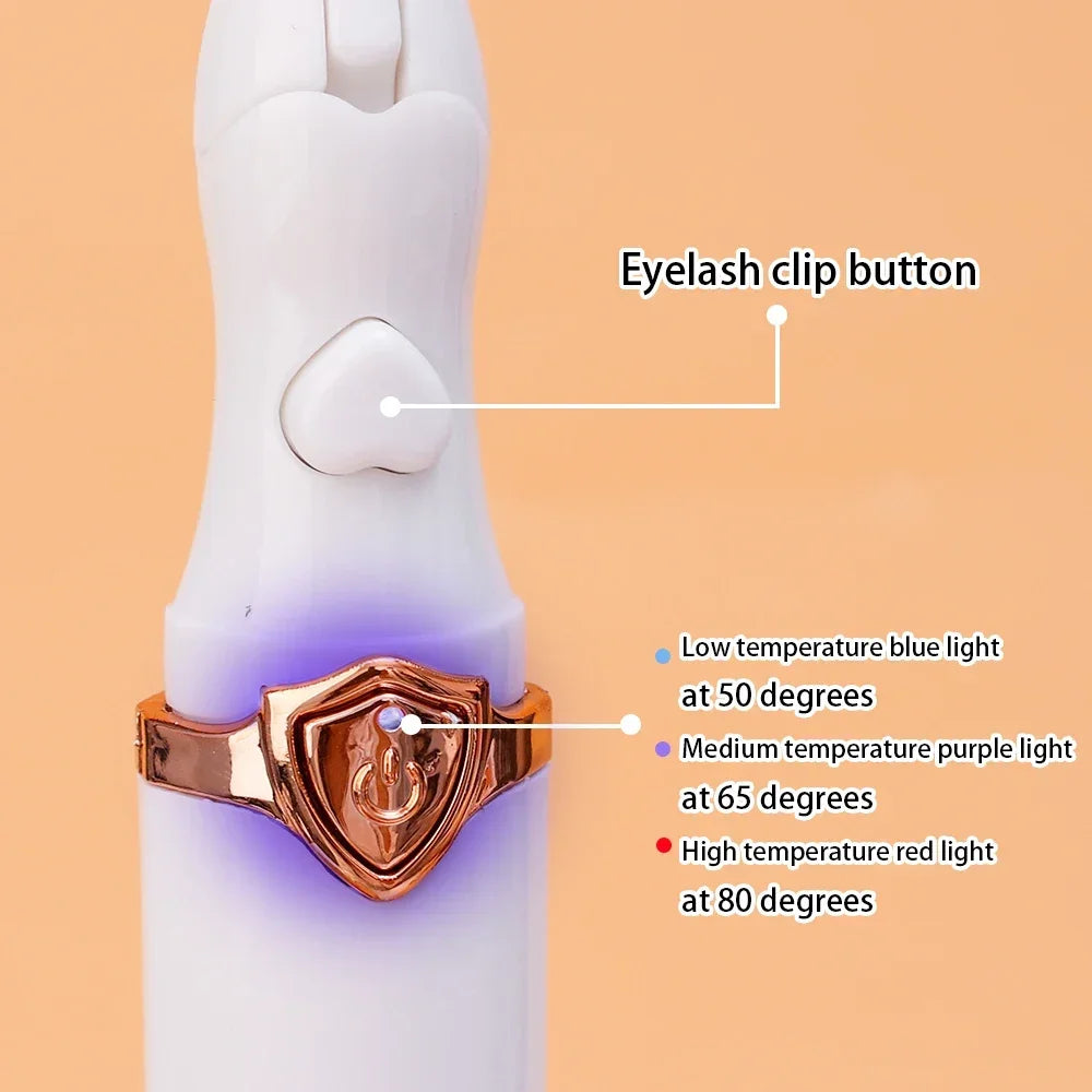 Electric Heated Eyelash Curler with Temp Control