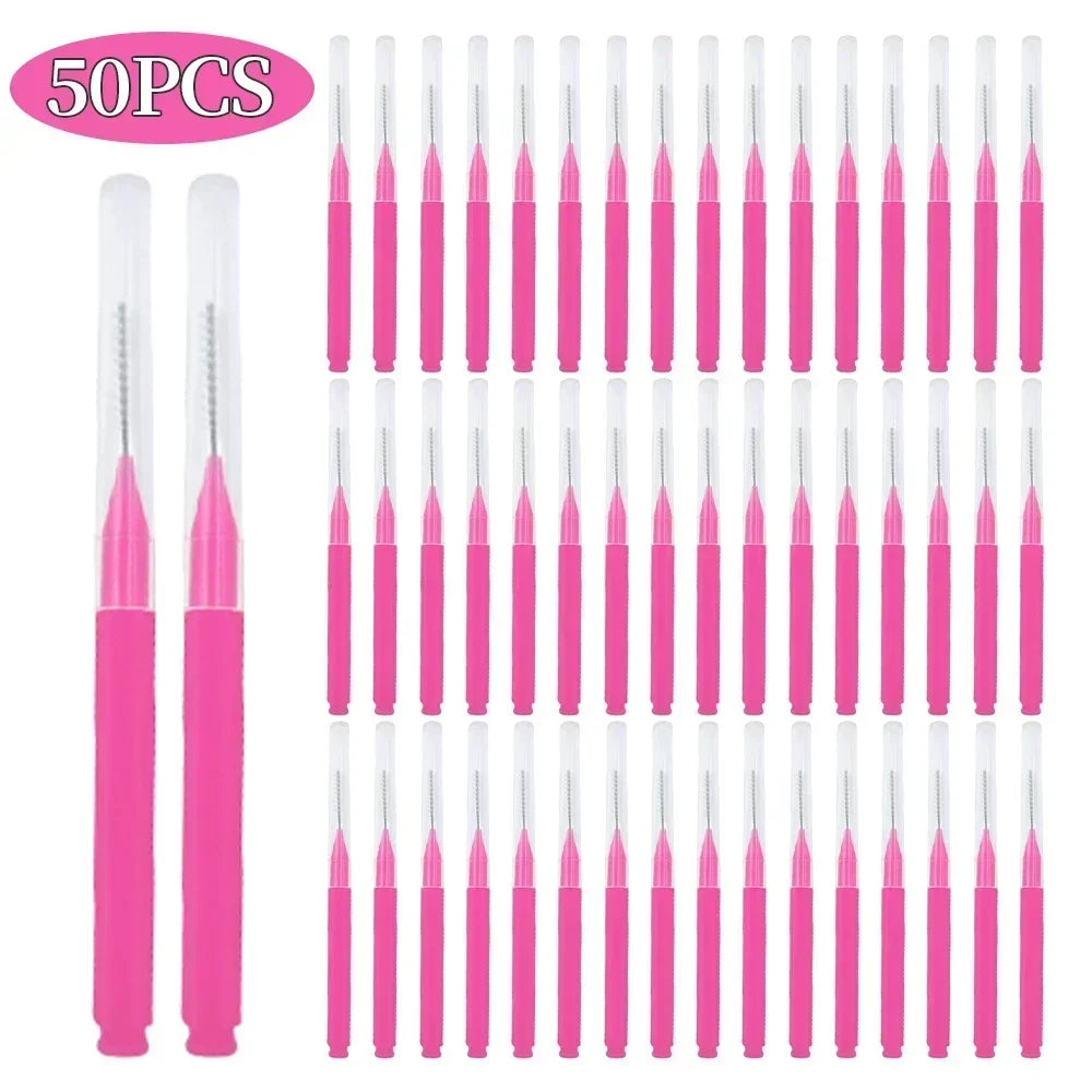 5/10/50pcs Mini Disposable Brow & Lash Brushes