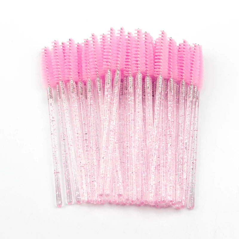 5/25/50pcs Crystal Eyelash Brush Applicators