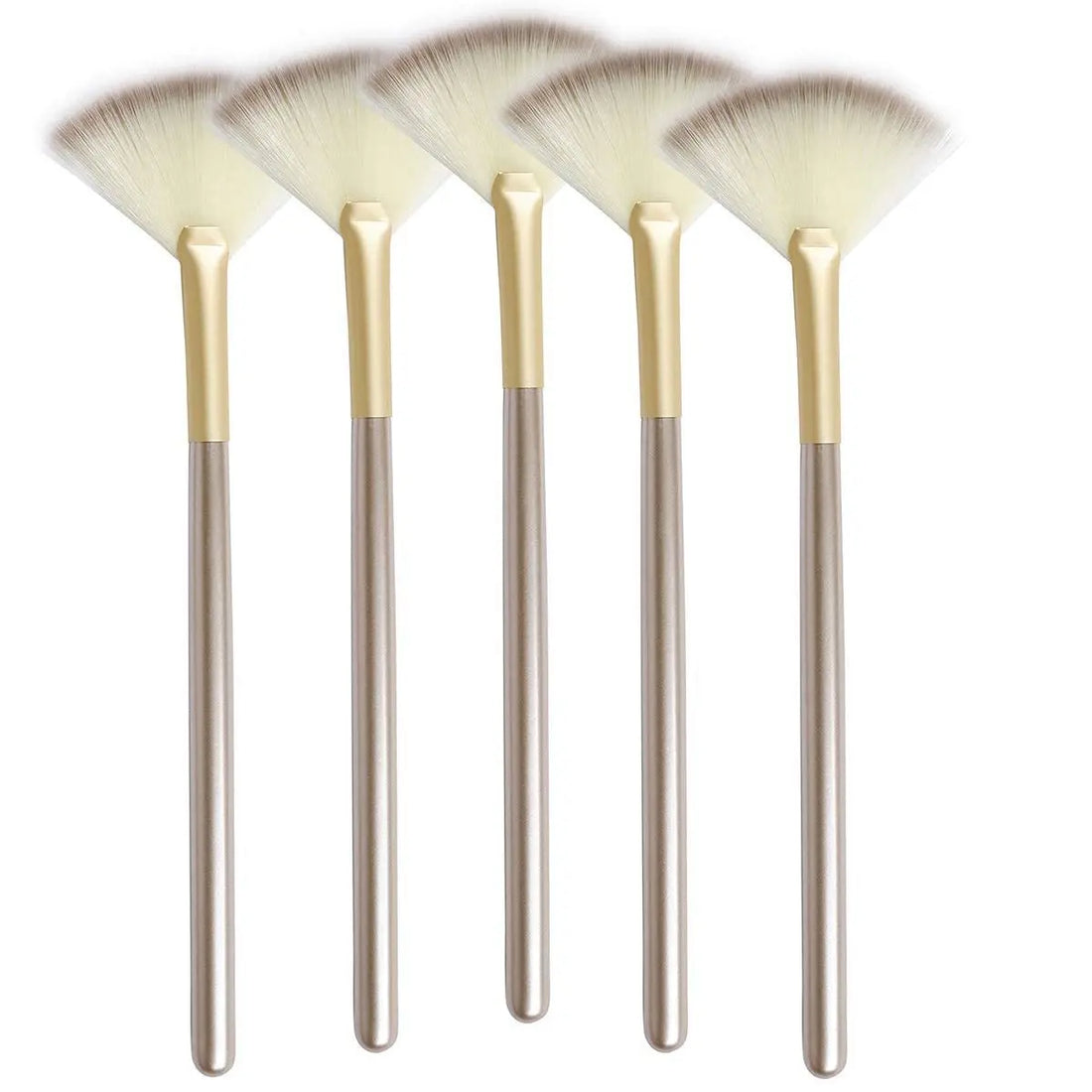 5pcs Soft Fan Brushes – Facial Applicator Tools