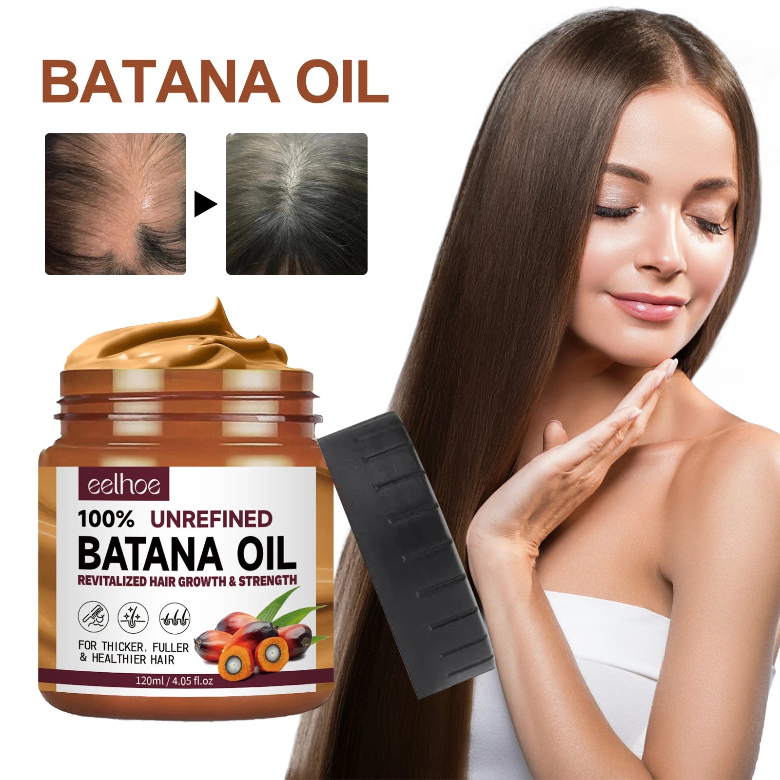 100% Pure Organic Batana Oil Hair Mask