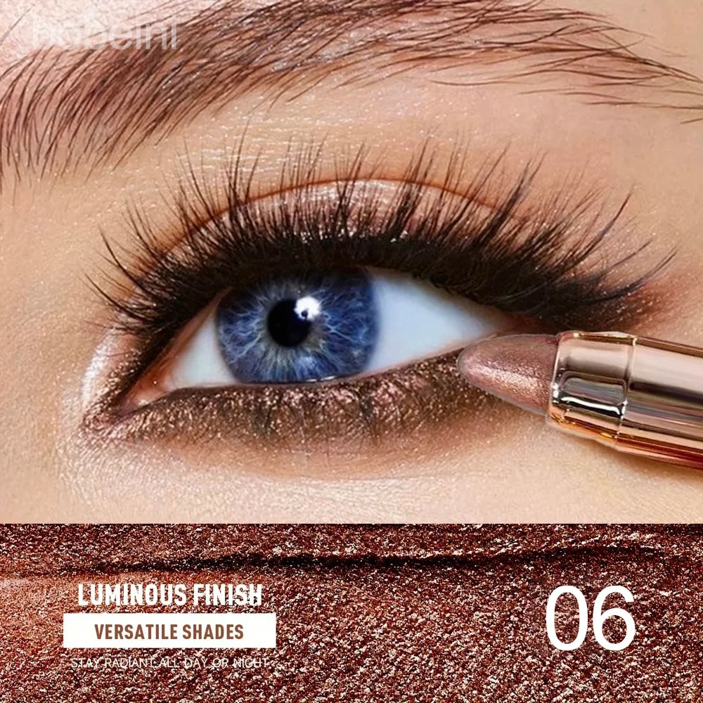 Double-Ended Eyeshadow Stick – Matte & Glitter, Waterproof & High Pigment