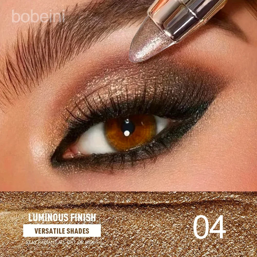 Double-Ended Eyeshadow Stick – Matte & Glitter, Waterproof & High Pigment