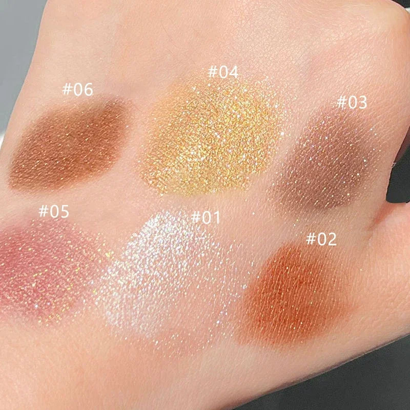 Double-Ended Eyeshadow Stick – Matte & Glitter, Waterproof & High Pigment