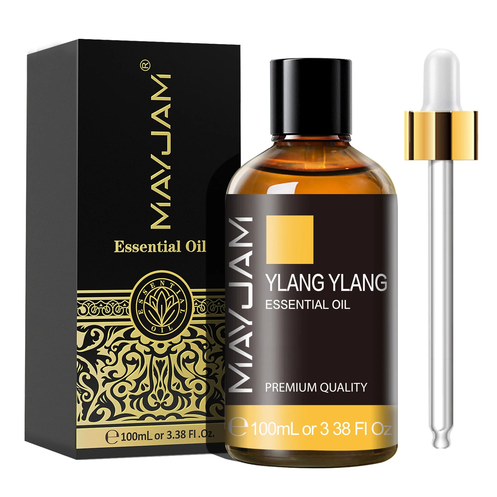 MAYJAM 100ML Essential Oil with Dropper – Sandalwood, Lavender, Eucalyptus, Vanilla