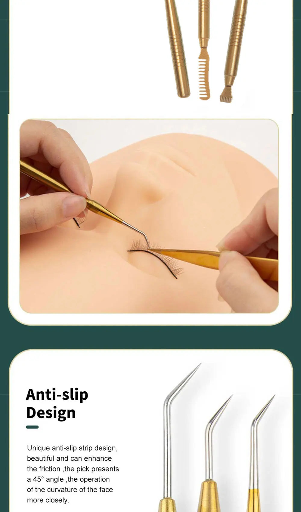 Stainless Steel Lash Lift Perming Stick & Comb