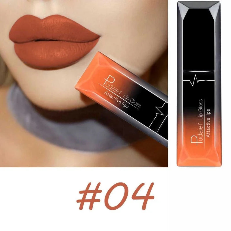 17-Color Matte Liquid Lipstick Set – Long Lasting