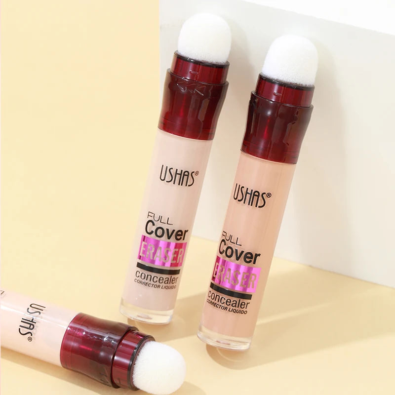 USHAS 12-Color Liquid Concealer – Moisturizing, Long-Lasting & Multi-Use