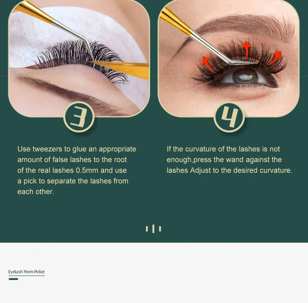 Stainless Steel Lash Lift Perming Stick & Comb