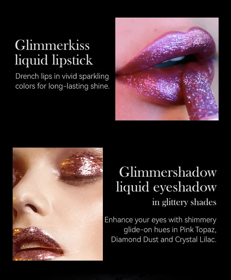 7-Color Glitter Waterproof Metallic Lipstick