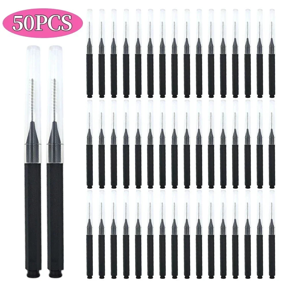 5/10/50pcs Mini Disposable Brow & Lash Brushes