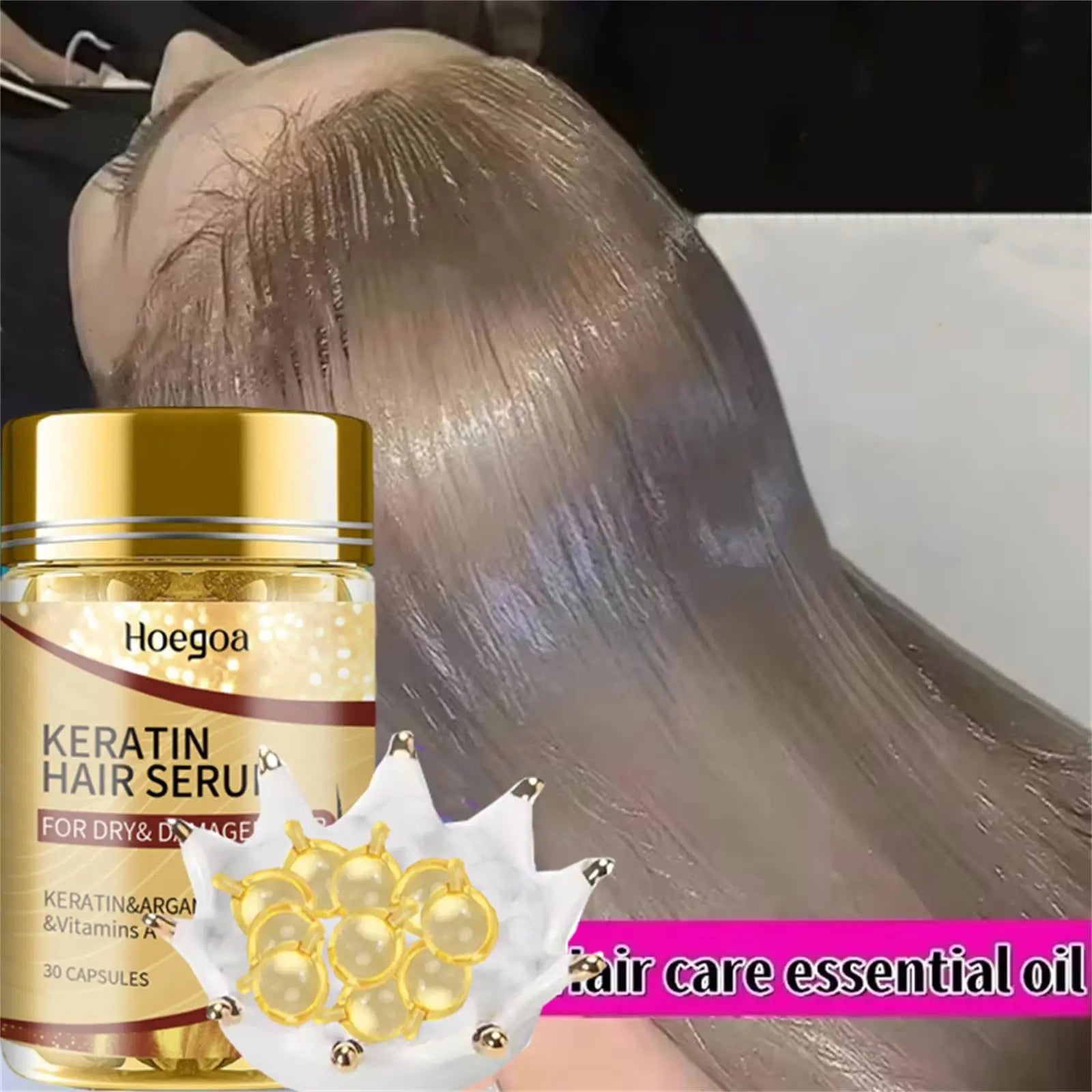 Magic Keratin Hair Vitamin Capsules – Deep Moisture & Repair
