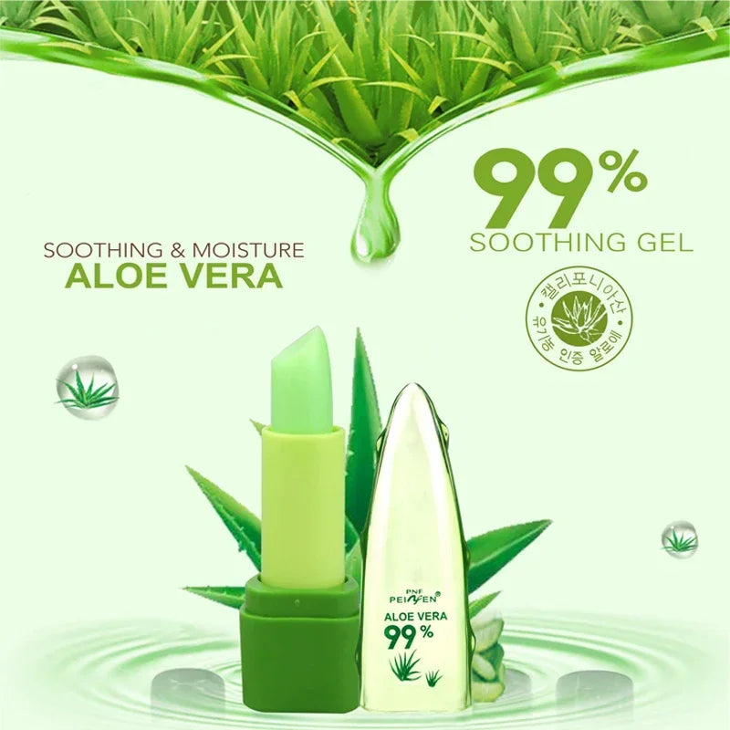 99% Aloe Vera Jelly Lipstick – Temperature-Color Changing & Long-Lasting